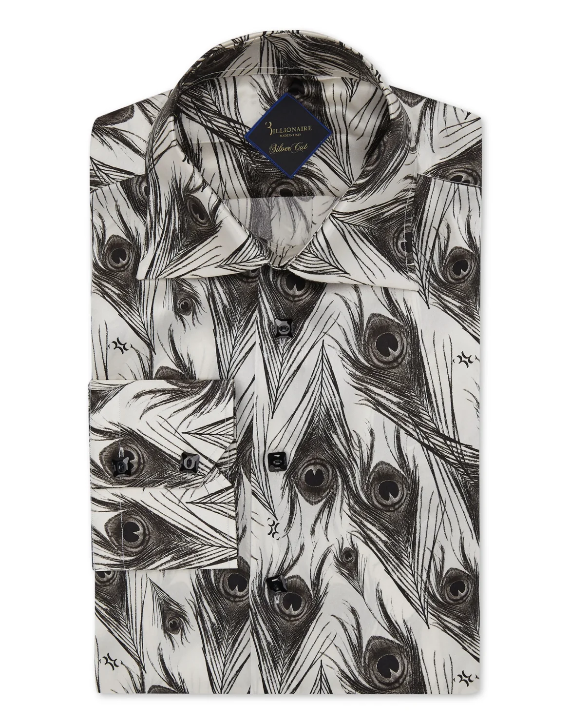 Silk Shirt Silver Cut LS/Flavio Feathers, цвет: Белый