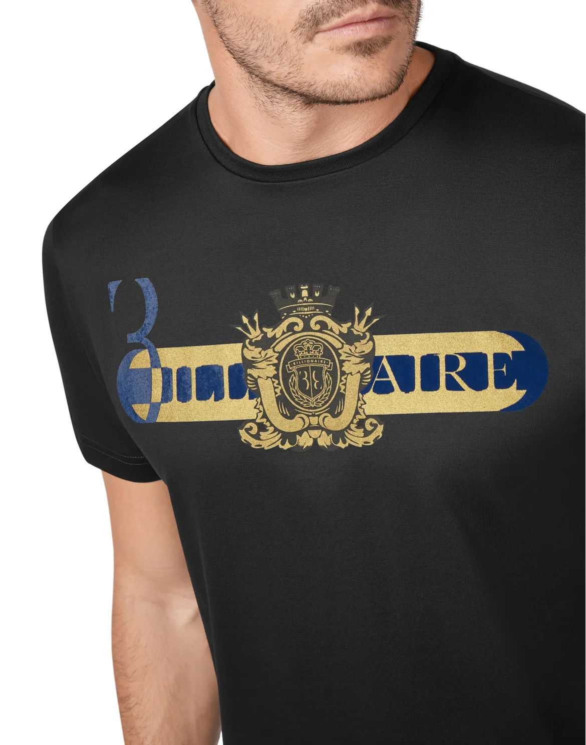 T-shirt Round Neck SS Crest, цвет: Черный