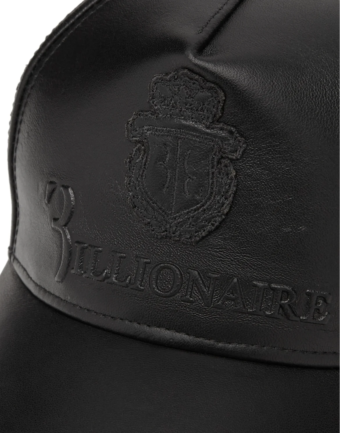 Leather Baseball Cap Crest, цвет: Черный