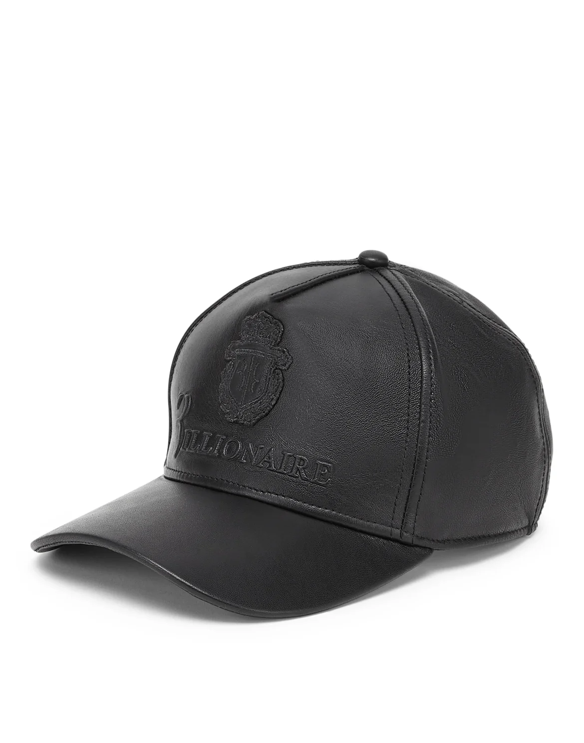 Leather Baseball Cap Crest, цвет: Черный