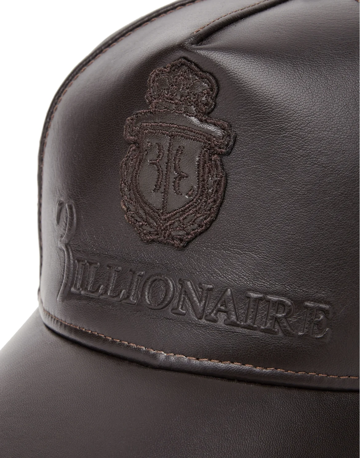 Leather Baseball Cap Crest, цвет: Коричневый
