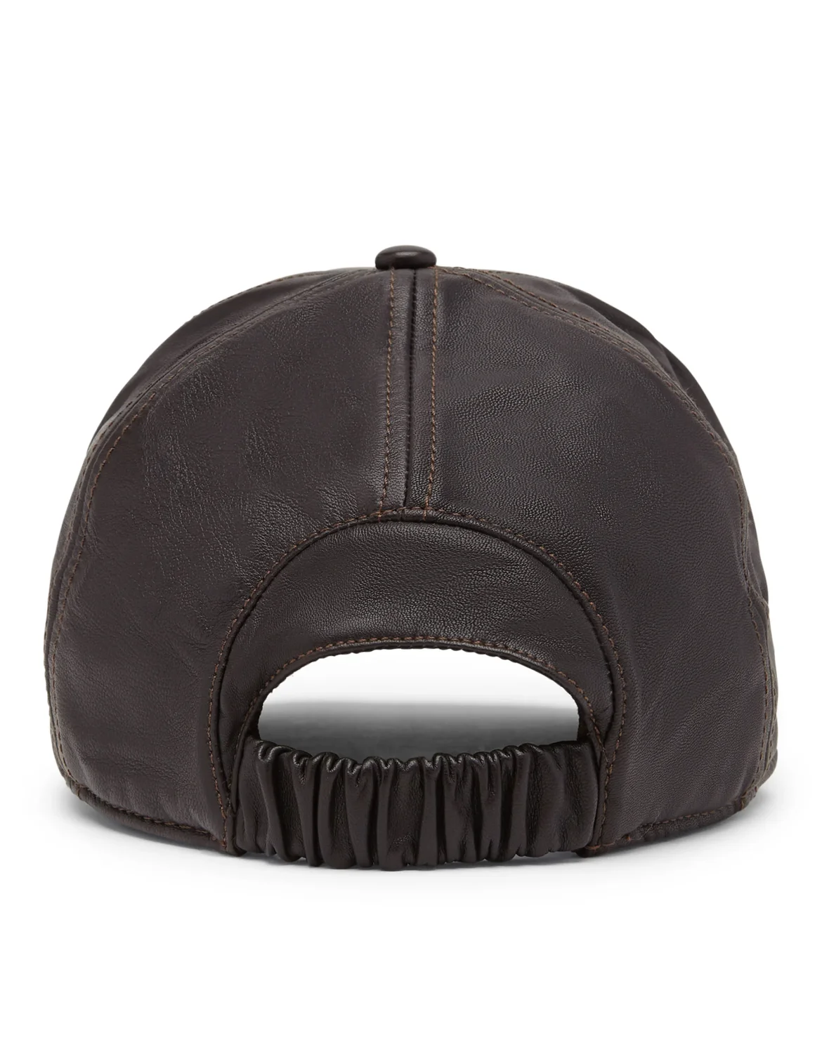 Leather Baseball Cap Crest, цвет: Коричневый