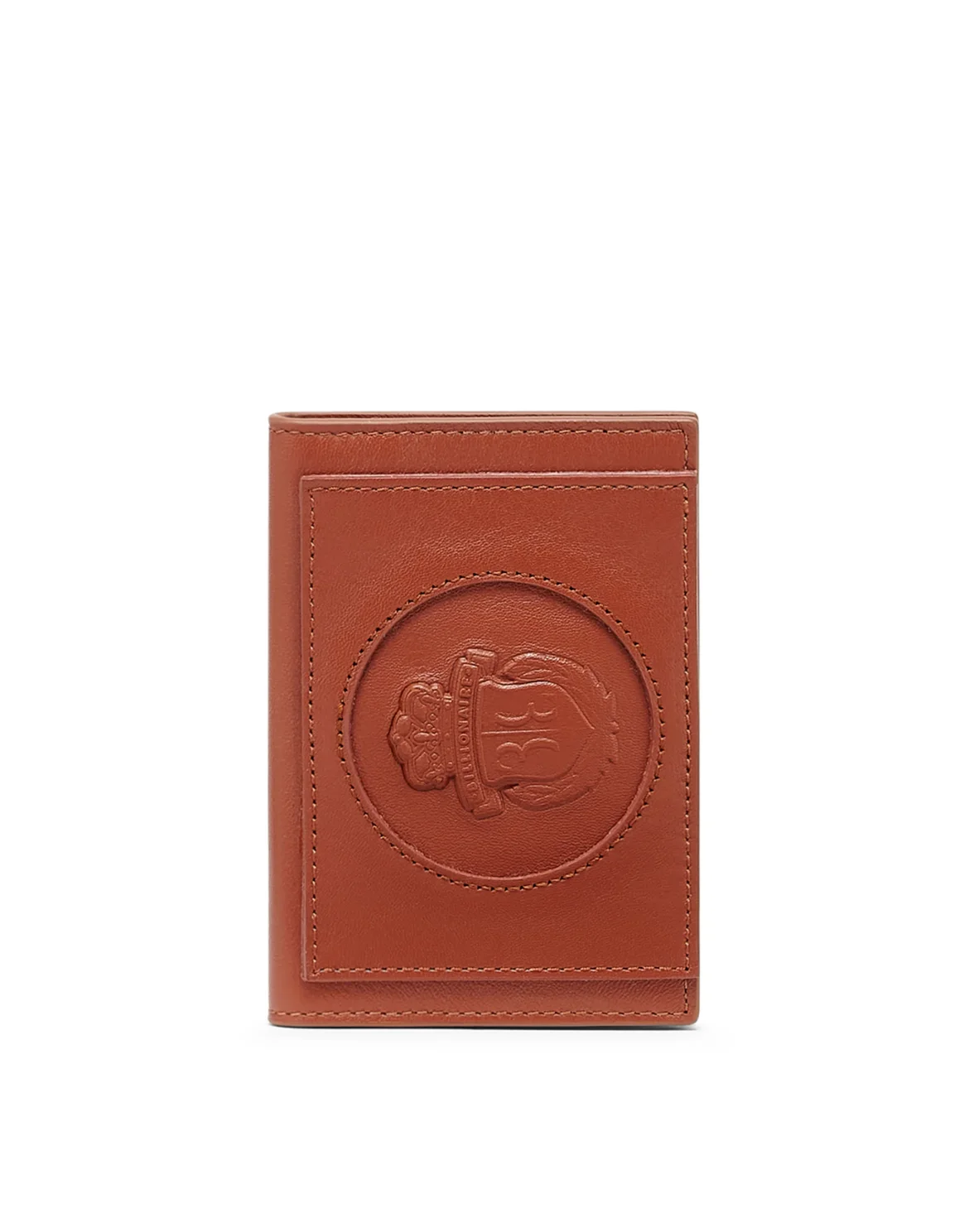 Leather Credit Cards Holder Crest, цвет: Коричневый