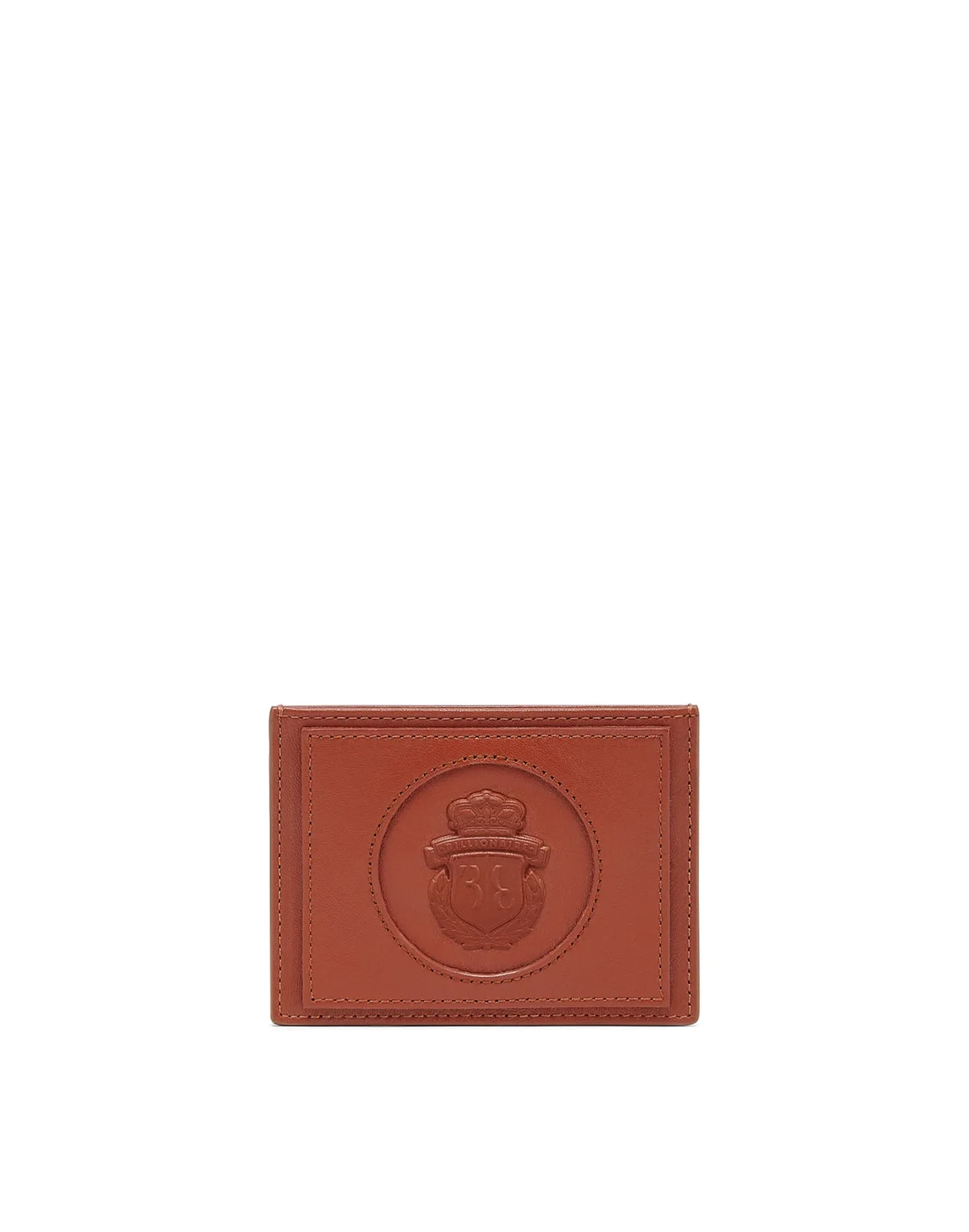 Leather Credit Cards Holder Crest, цвет: Коричневый