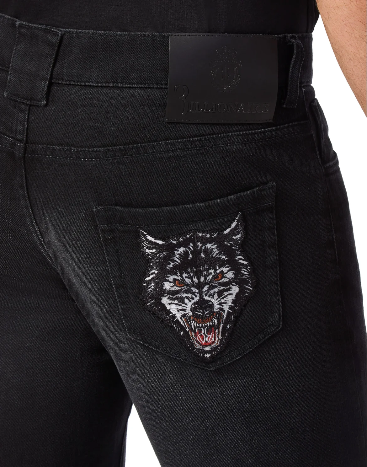 Denim Super Straight Cut Wolf, цвет: Черный