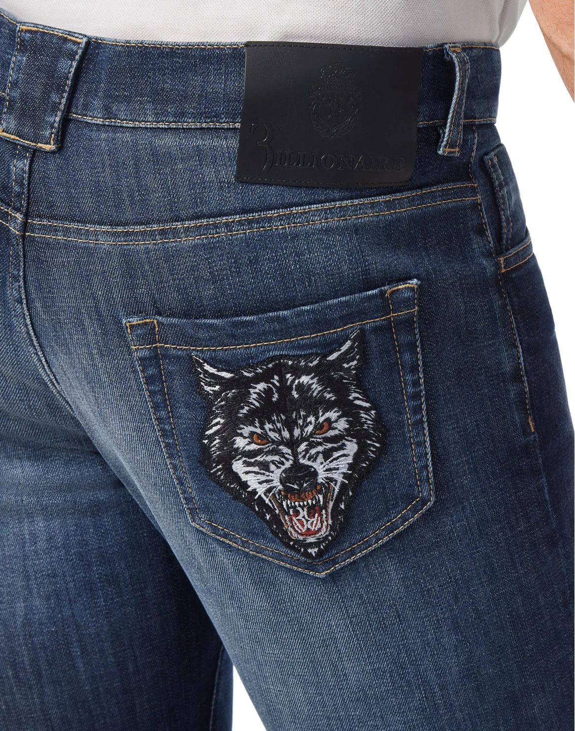 Denim Super Straight Cut Wolf, цвет: Синий
