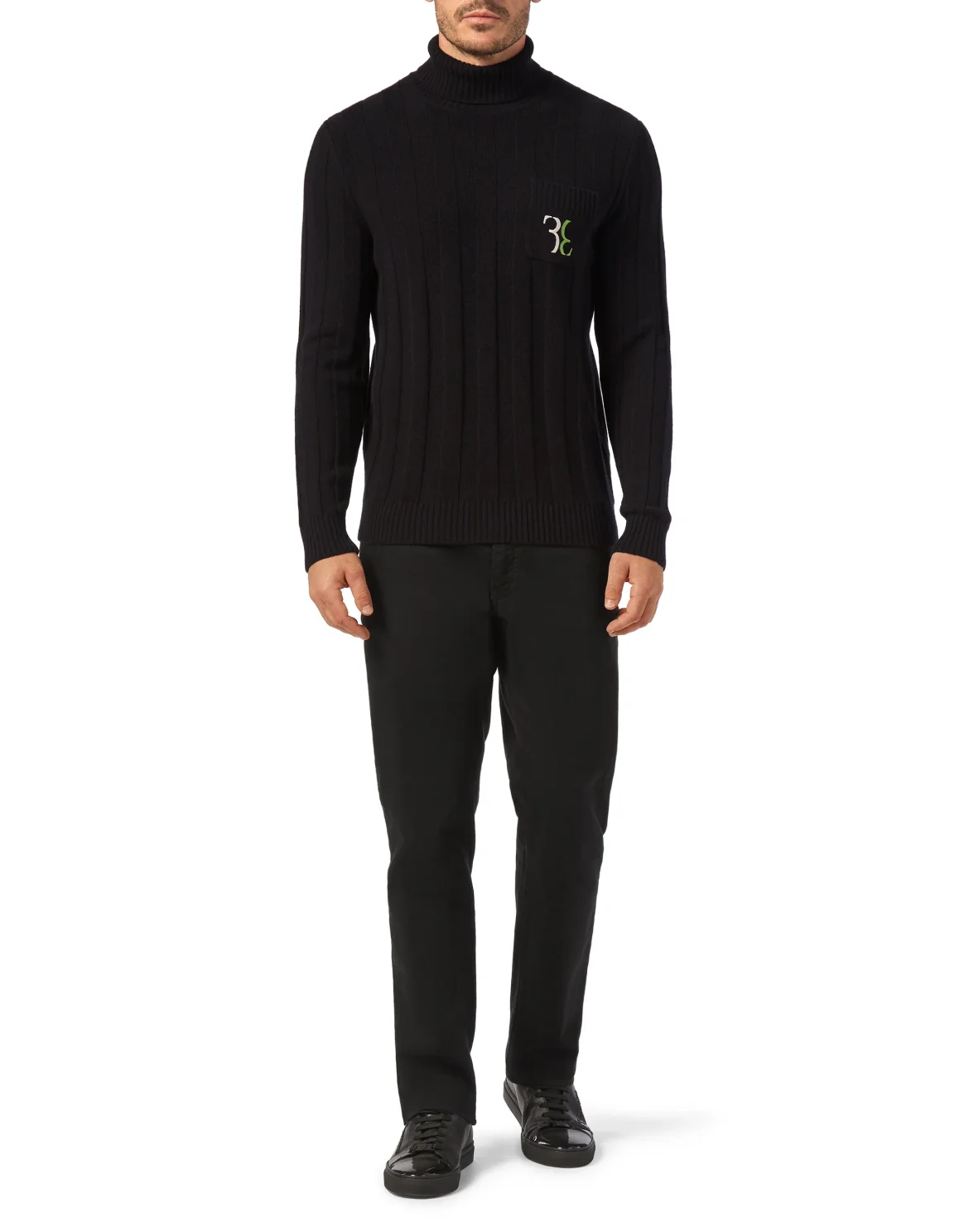 Wool Turtle Neck LS Double B, цвет: Черный