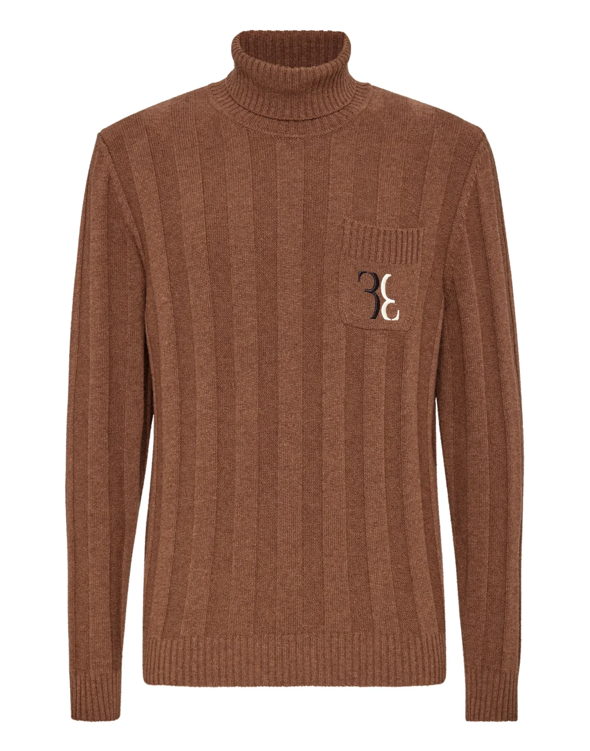 Wool Turtle Neck LS Double B, цвет: Коричневый