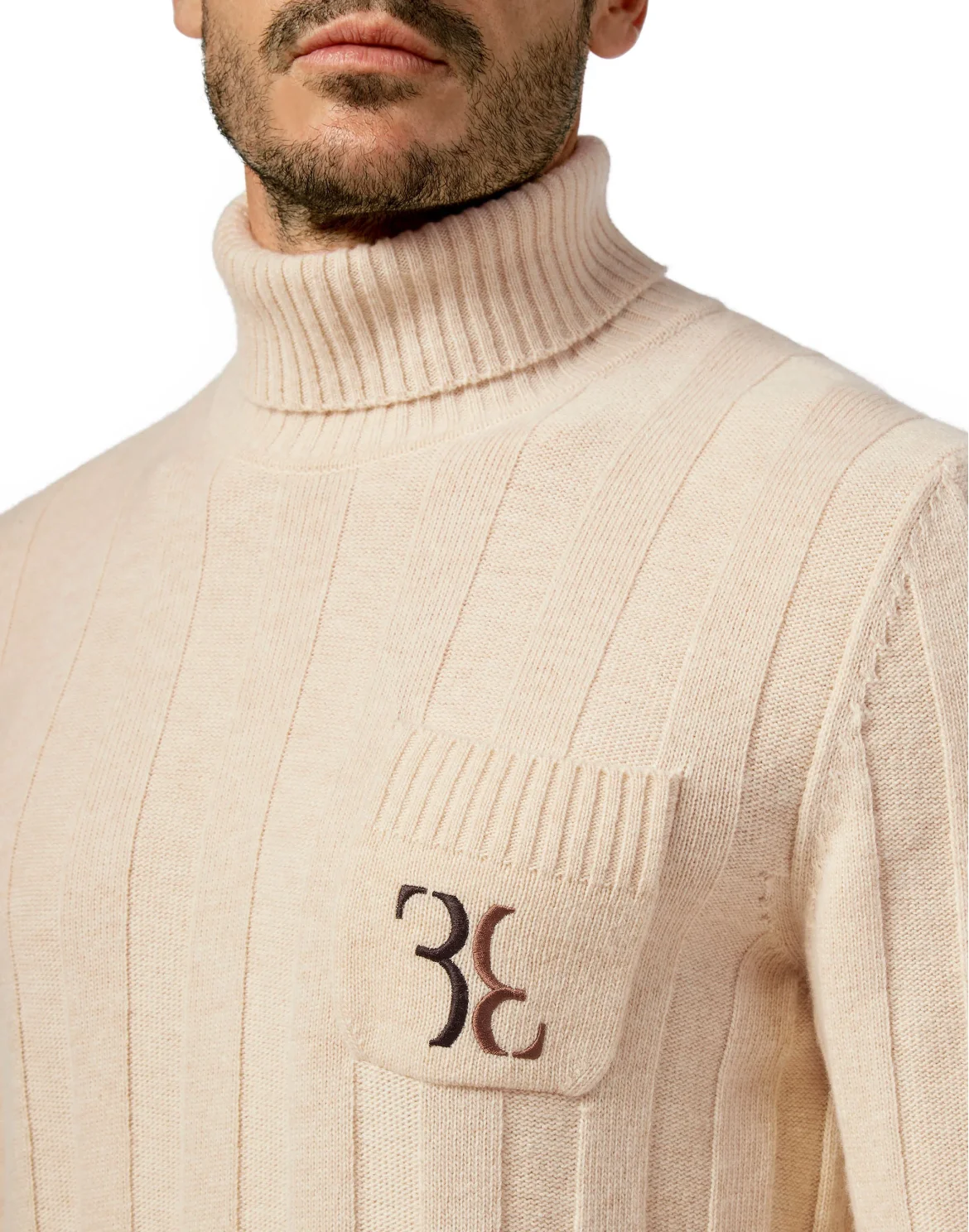 Wool Turtle Neck LS Double B, цвет: Бежевый