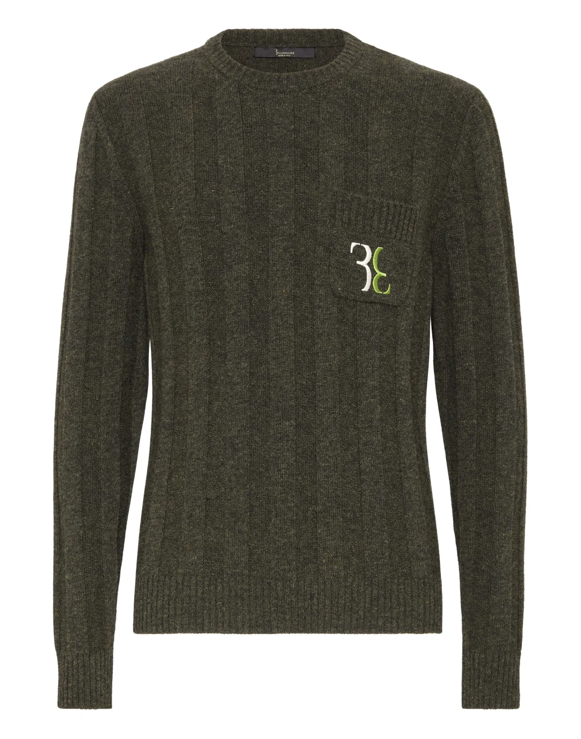 Wool Pullover Round Neck LS Double B, цвет: Камуфляж