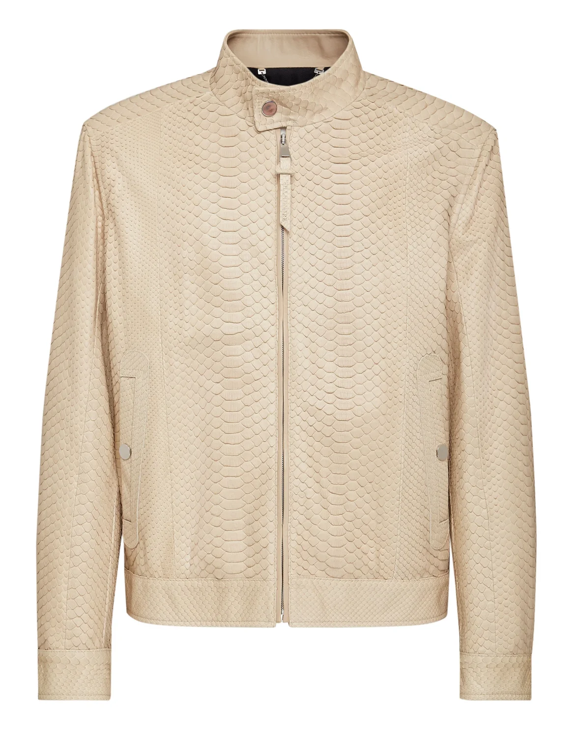 Python Leather Biker Luxury, цвет: Бежевый