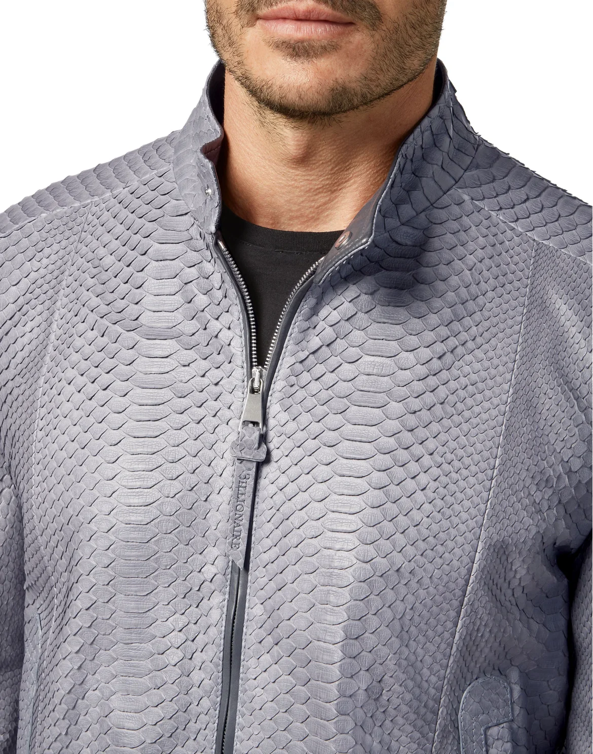 Python Leather Biker Luxury, цвет: Серый