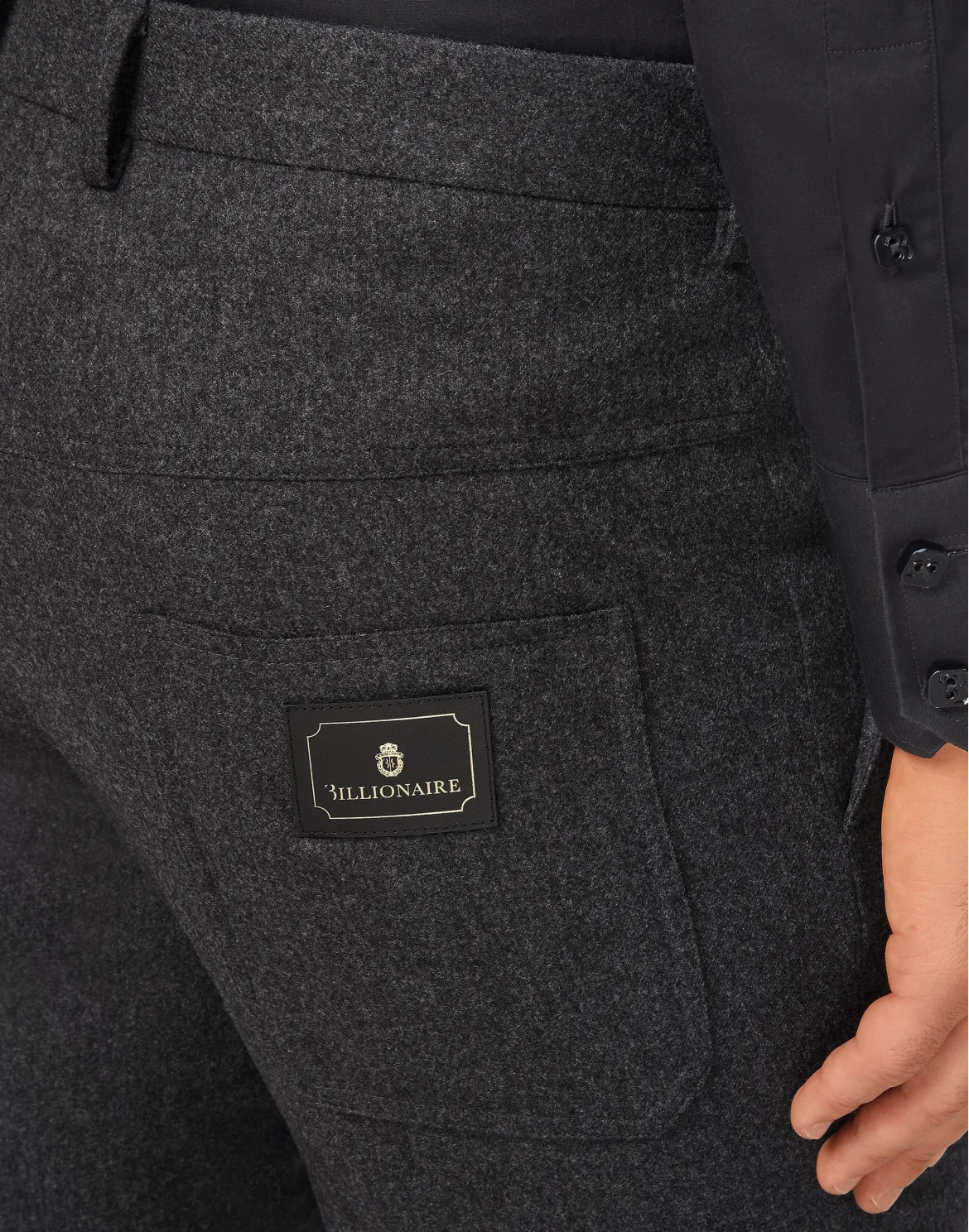 Wool Long Trousers Iconic, цвет: Черный