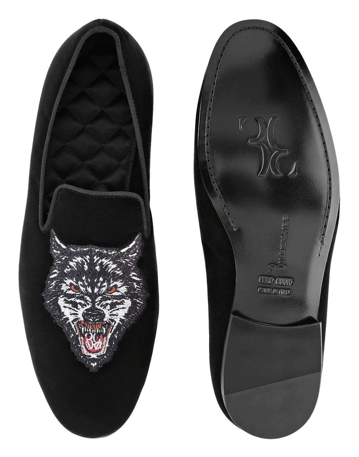 Velvet Loafers Wolf, цвет: Черный