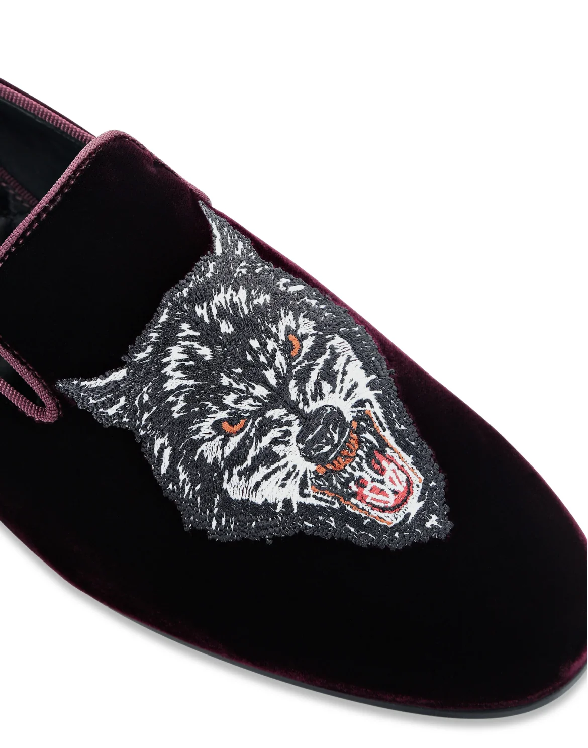 Velvet Loafers Wolf, цвет: Красный