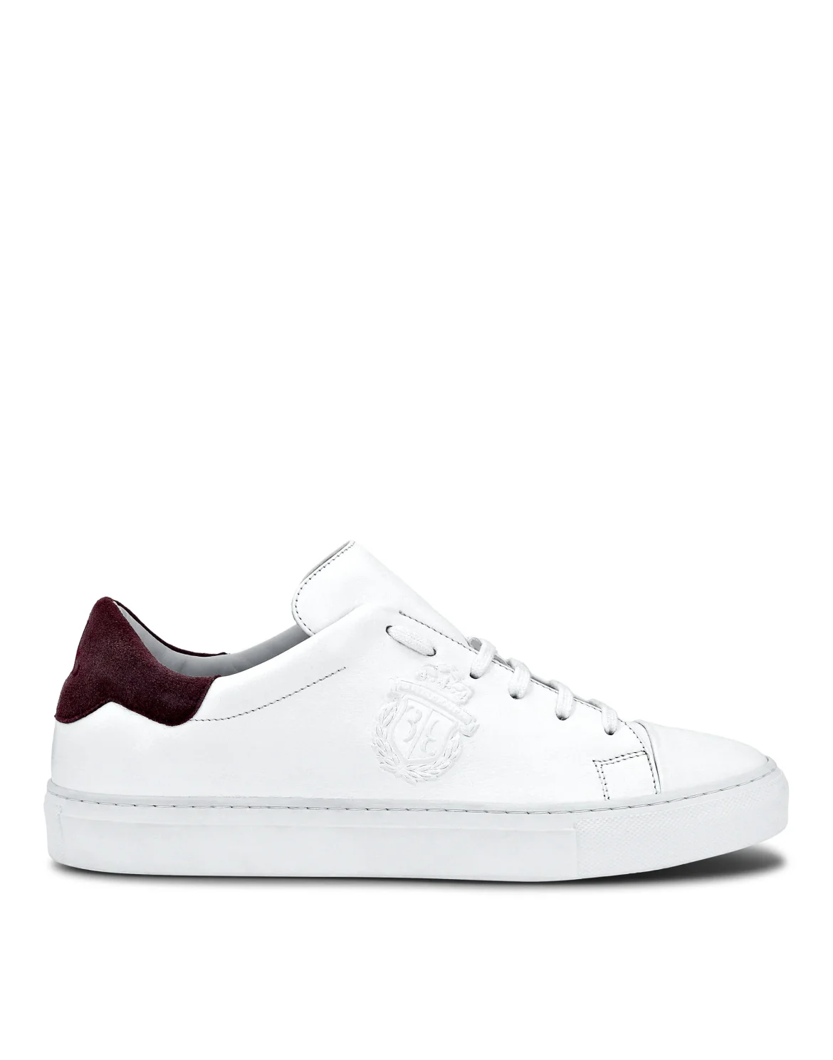 Leather Lo-Top Sneakers Crest, цвет: Белый