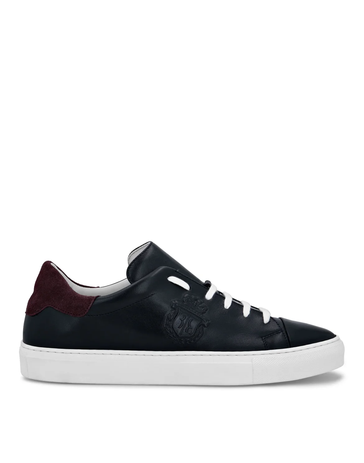 Leather Lo-Top Sneakers Crest, цвет: Синий