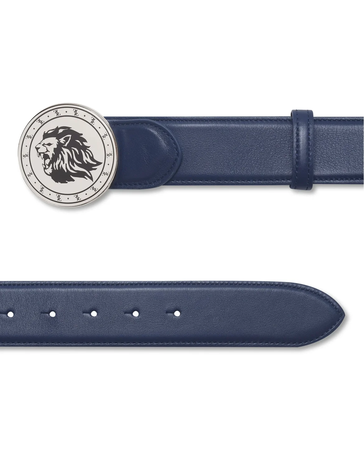 Leather Belt, цвет: Синий