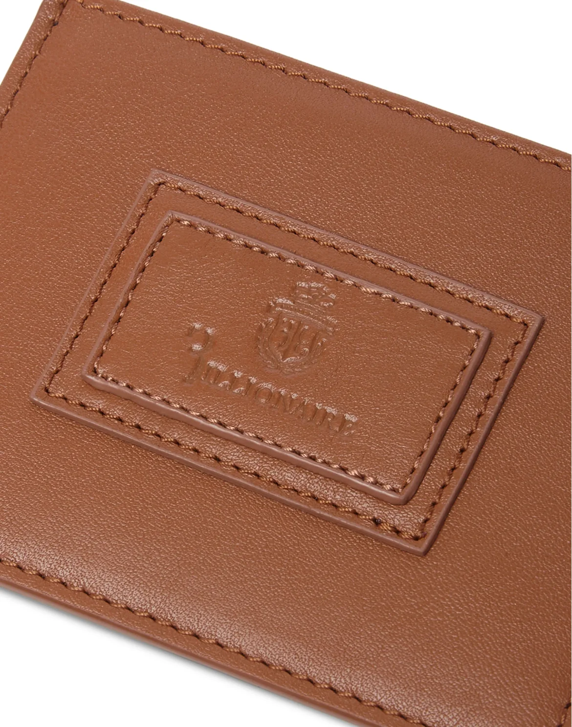 Leather Credit Cards Holder, цвет: Коричневый