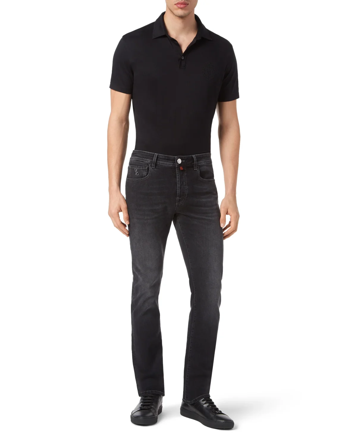 Denim Trousers Super Straight Cut Lion, цвет: Черный
