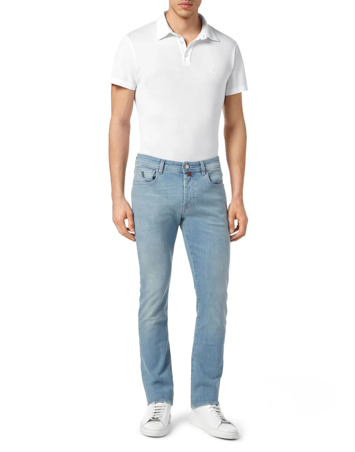 Denim Trousers Super Straight Cut Lion, цвет: Синий