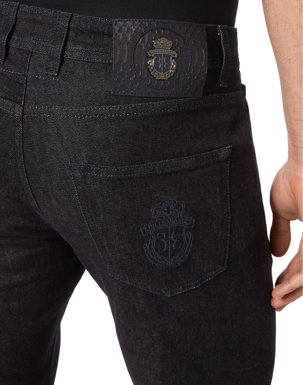 Denim Trousers Super Straight Cut Crest, цвет: Синий