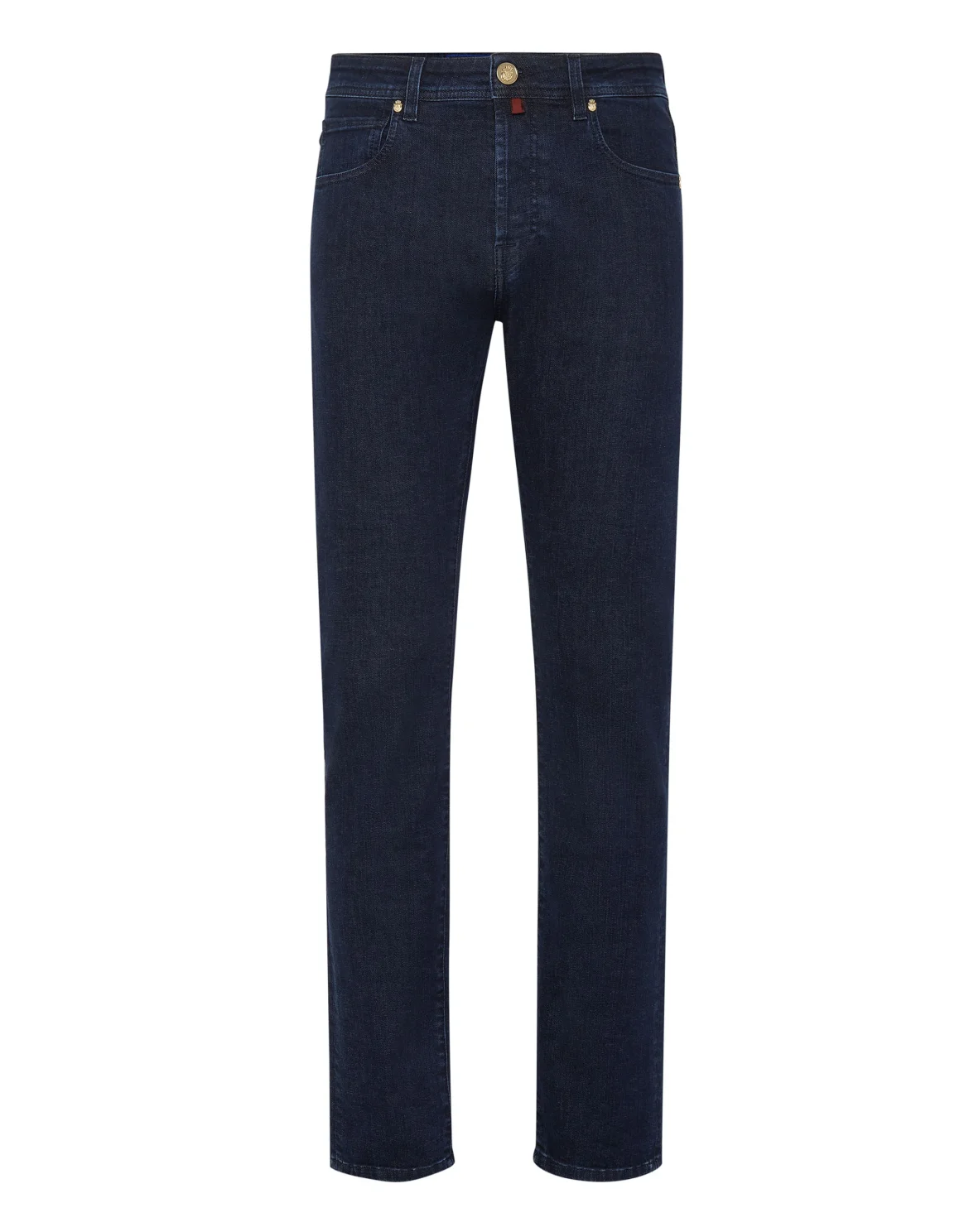 Denim Trousers Super Straight Cut Patches, цвет: Синий