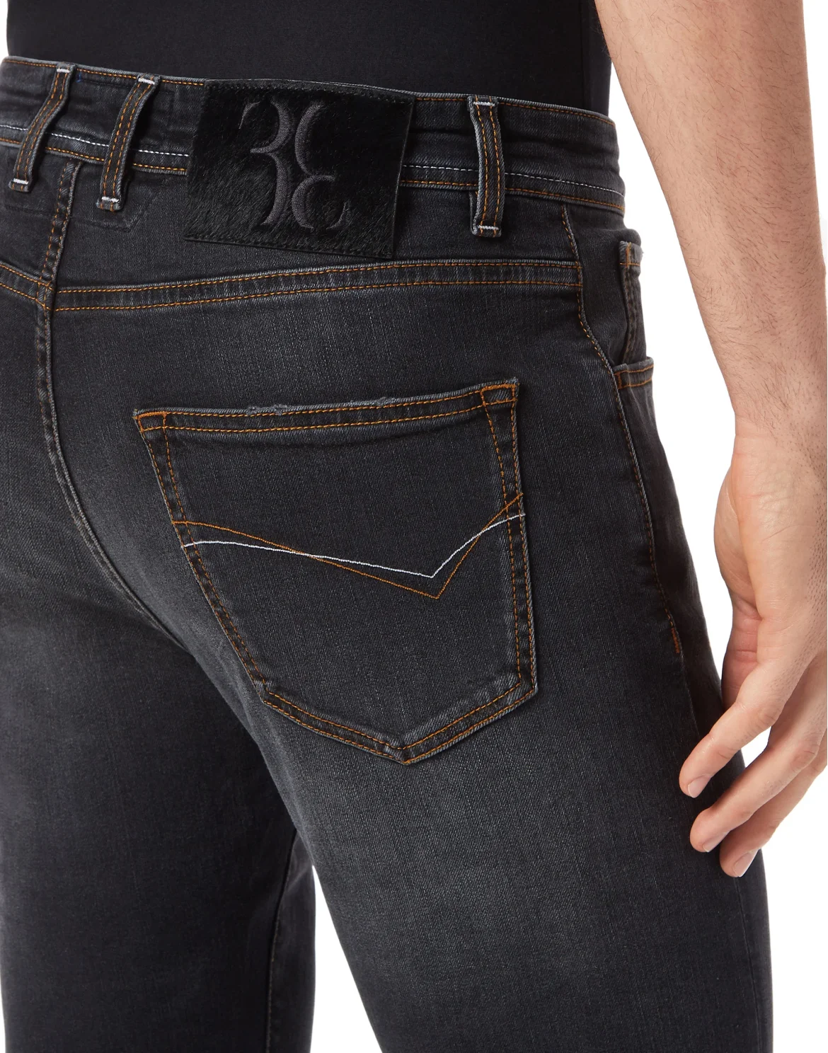 Denim Trousers Super Straight Cut, цвет: Черный