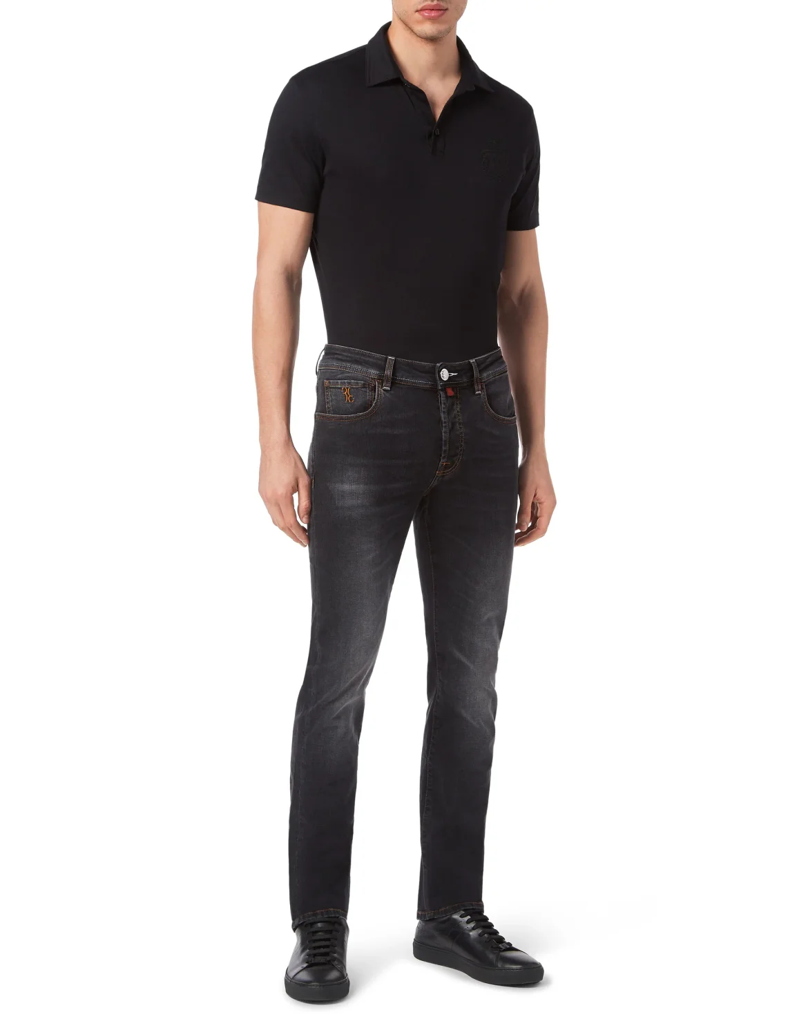 Denim Trousers Super Straight Cut, цвет: Черный