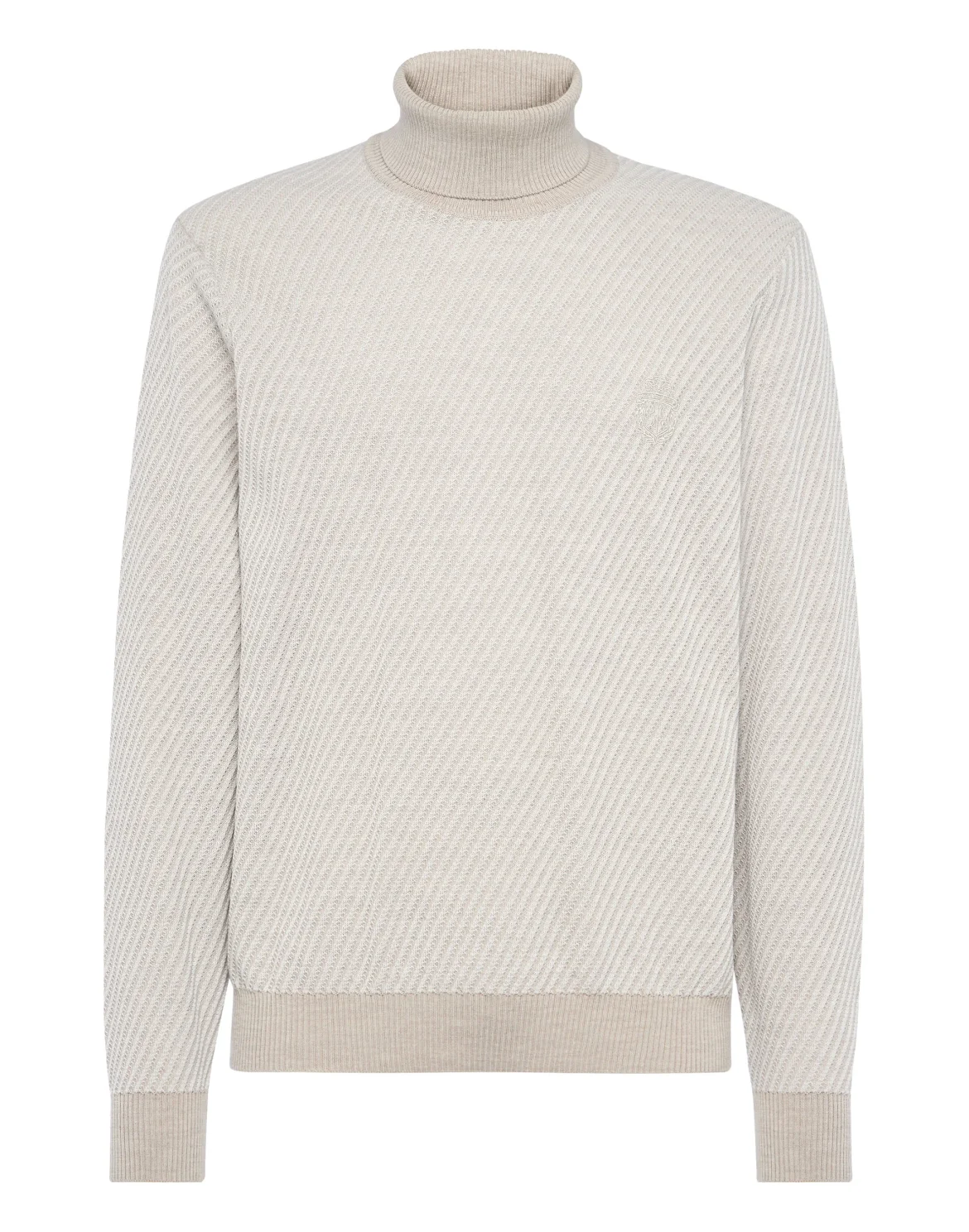 TurtleNeck LS Crest, цвет: Бежевый