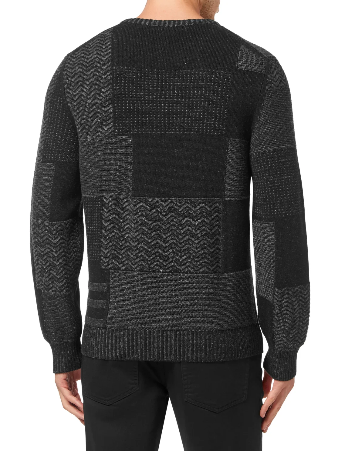 Pullover Round Neck LS Crest, цвет: Черный