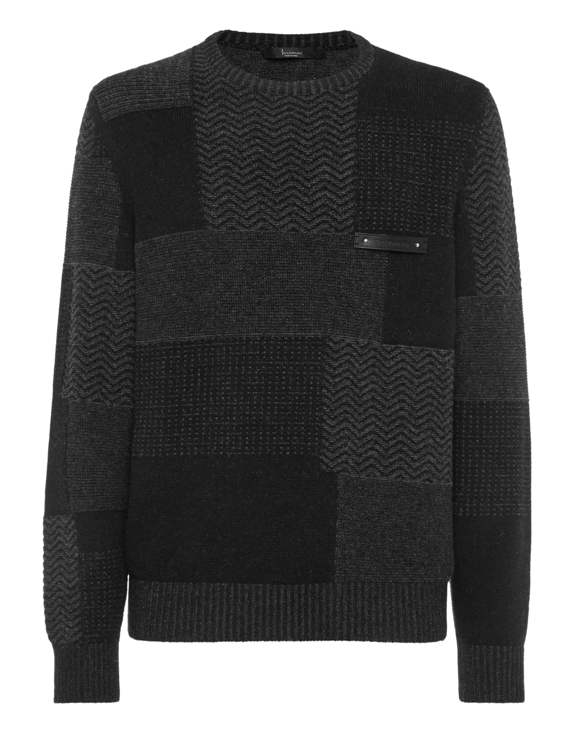 Pullover Round Neck LS Crest, цвет: Черный