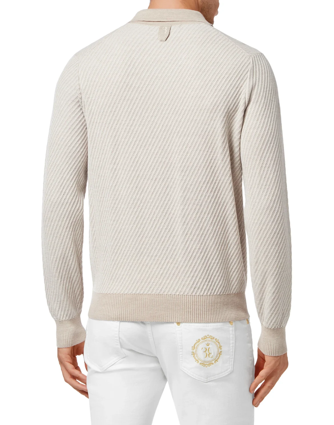 Pullover Round Neck LS Crest, цвет: Бежевый