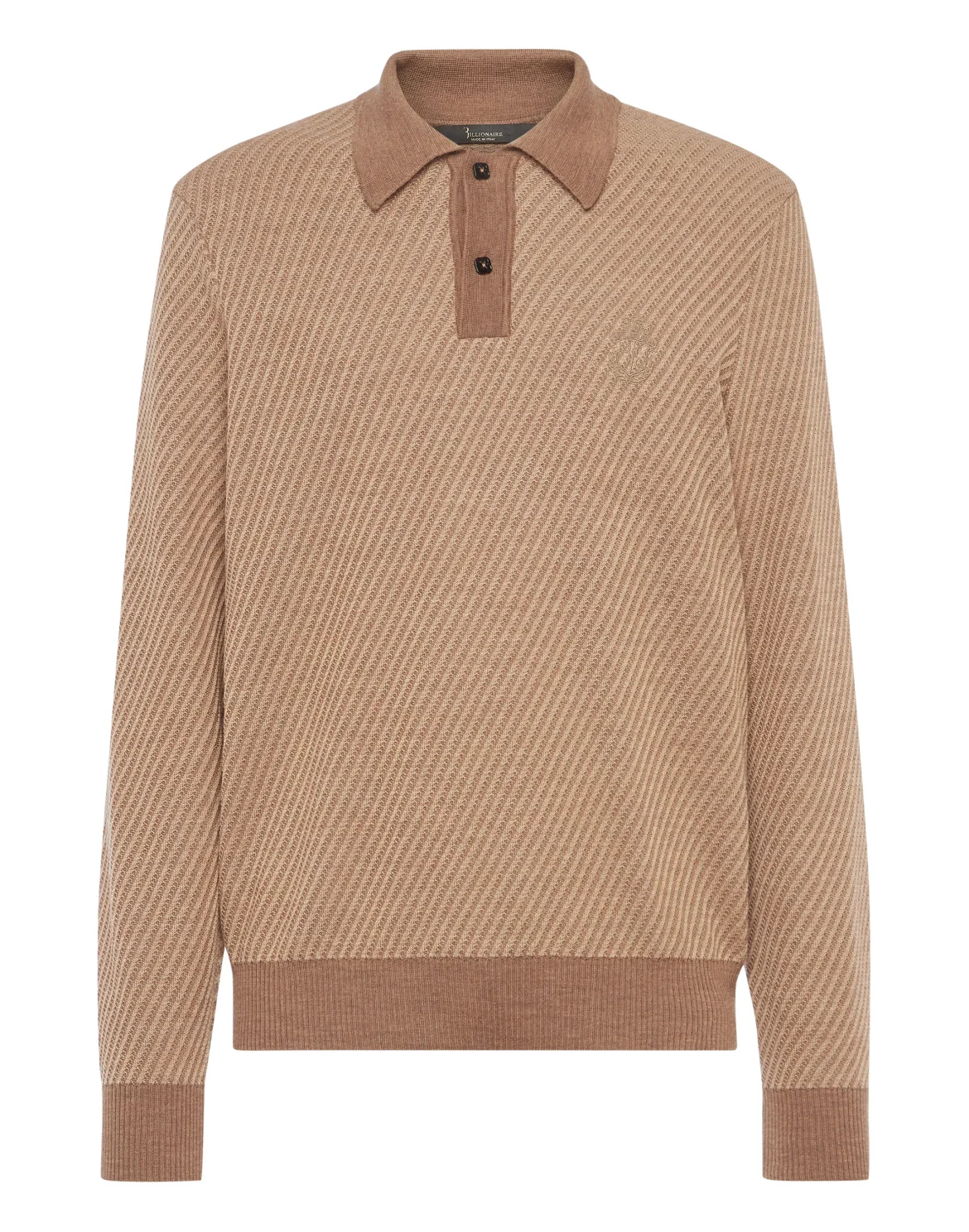 Pullover Round Neck LS Crest, цвет: Коричневый