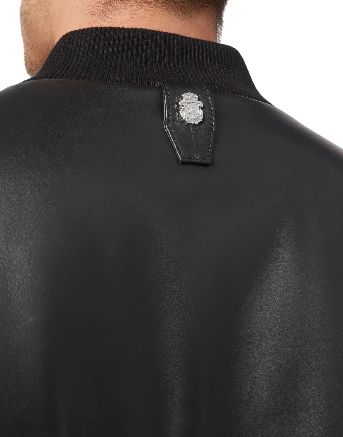 Diamond leather Bomber, цвет: Черный