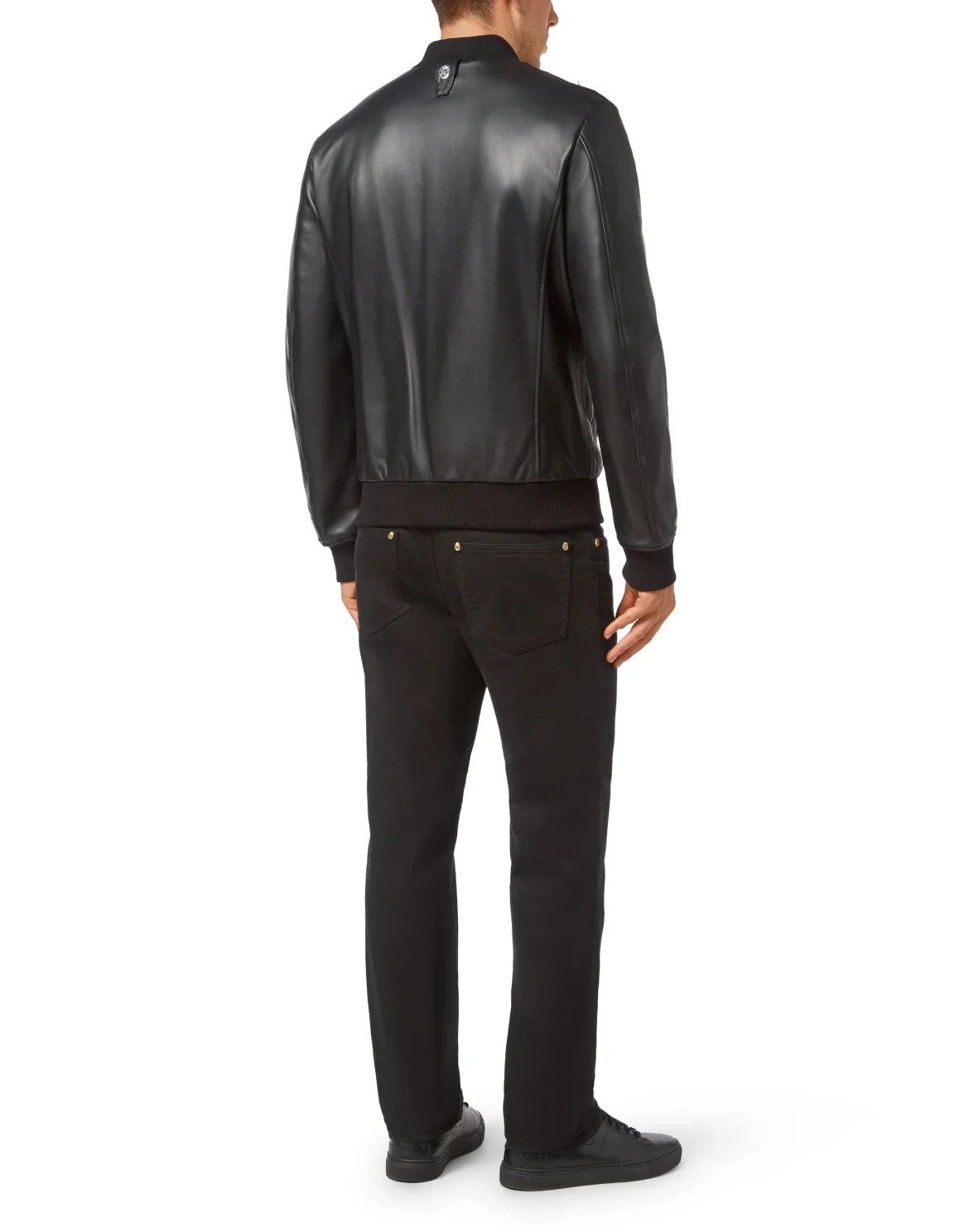 Diamond leather Bomber, цвет: Черный