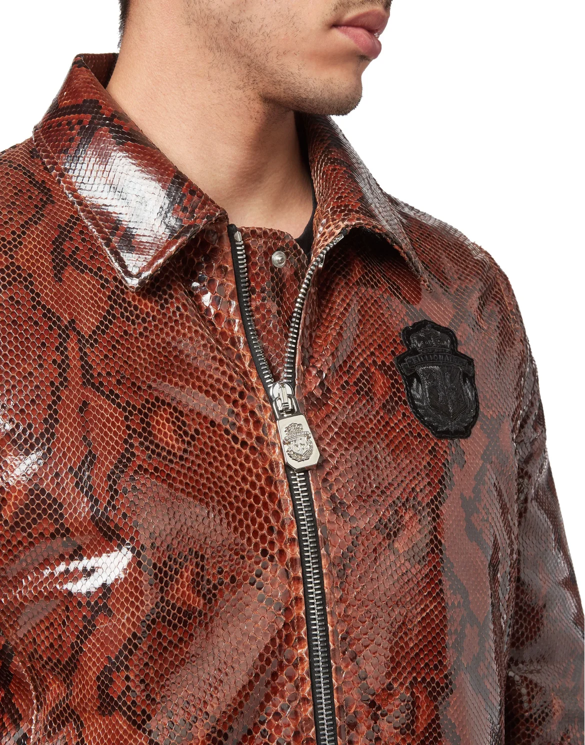 Pitone Aviator Bomber Crest, цвет: Коричневый