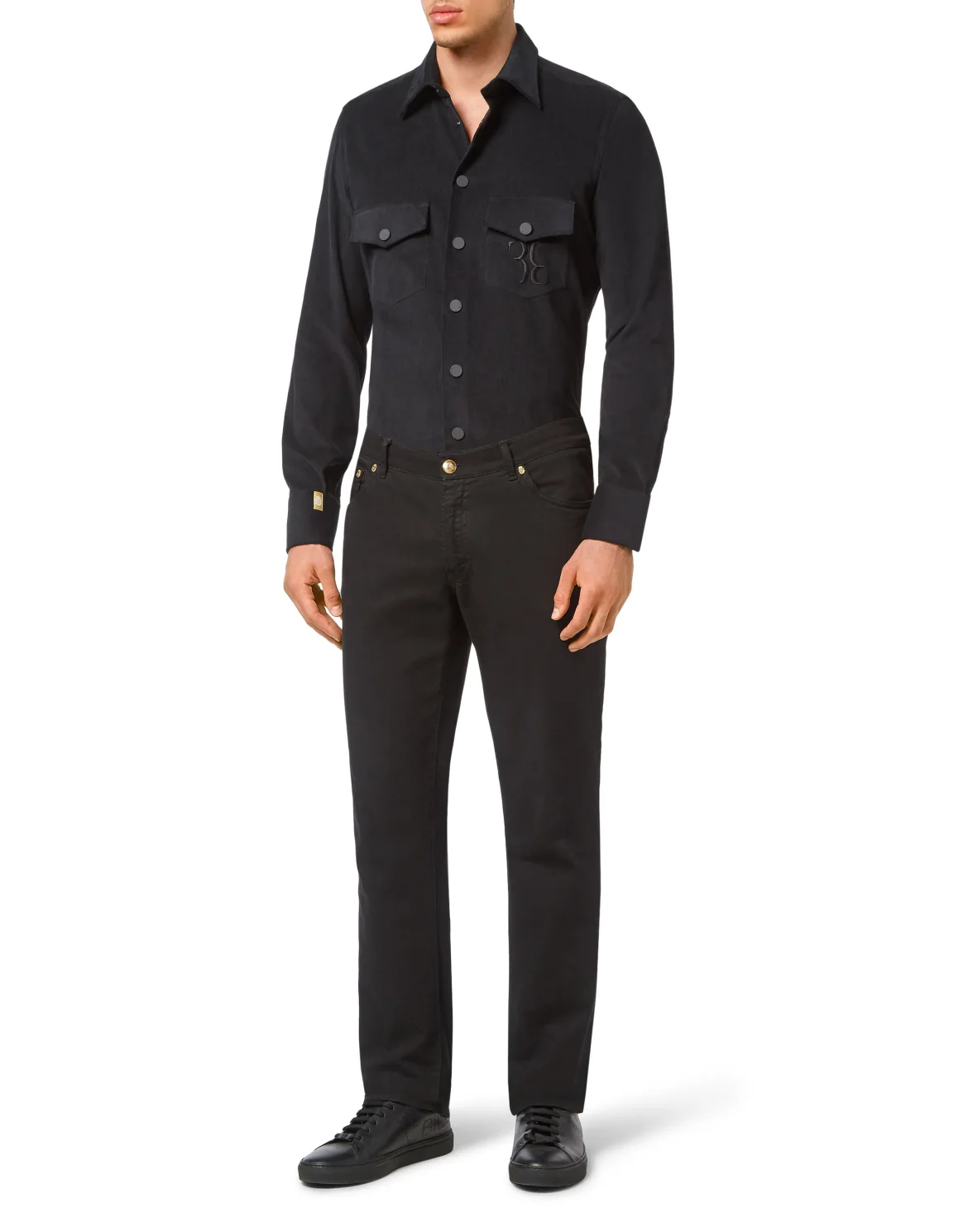 Suede Shirt LS Slim Fit, цвет: Черный