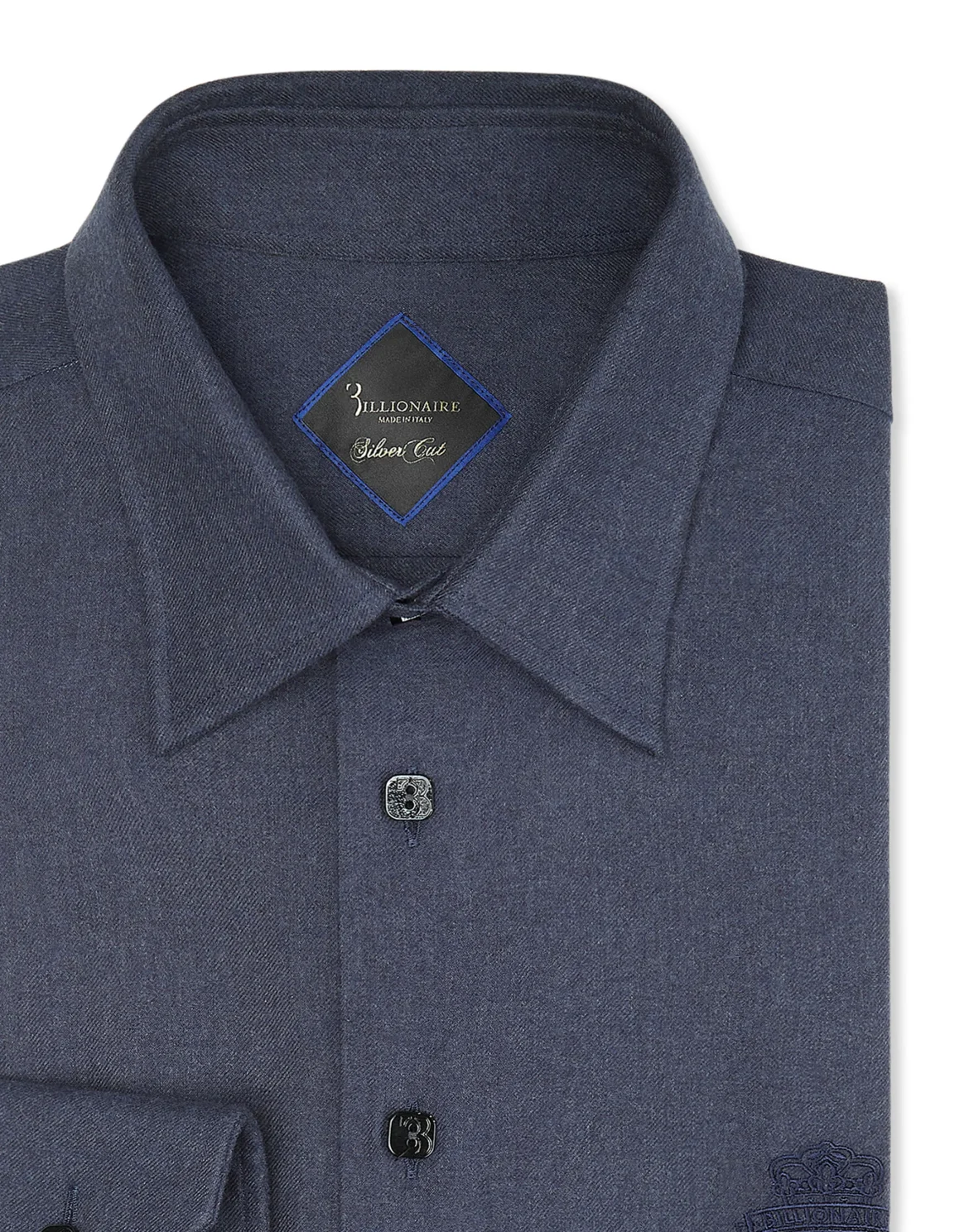 Flannel Shirt LS Slim Fit Crest, цвет: Синий