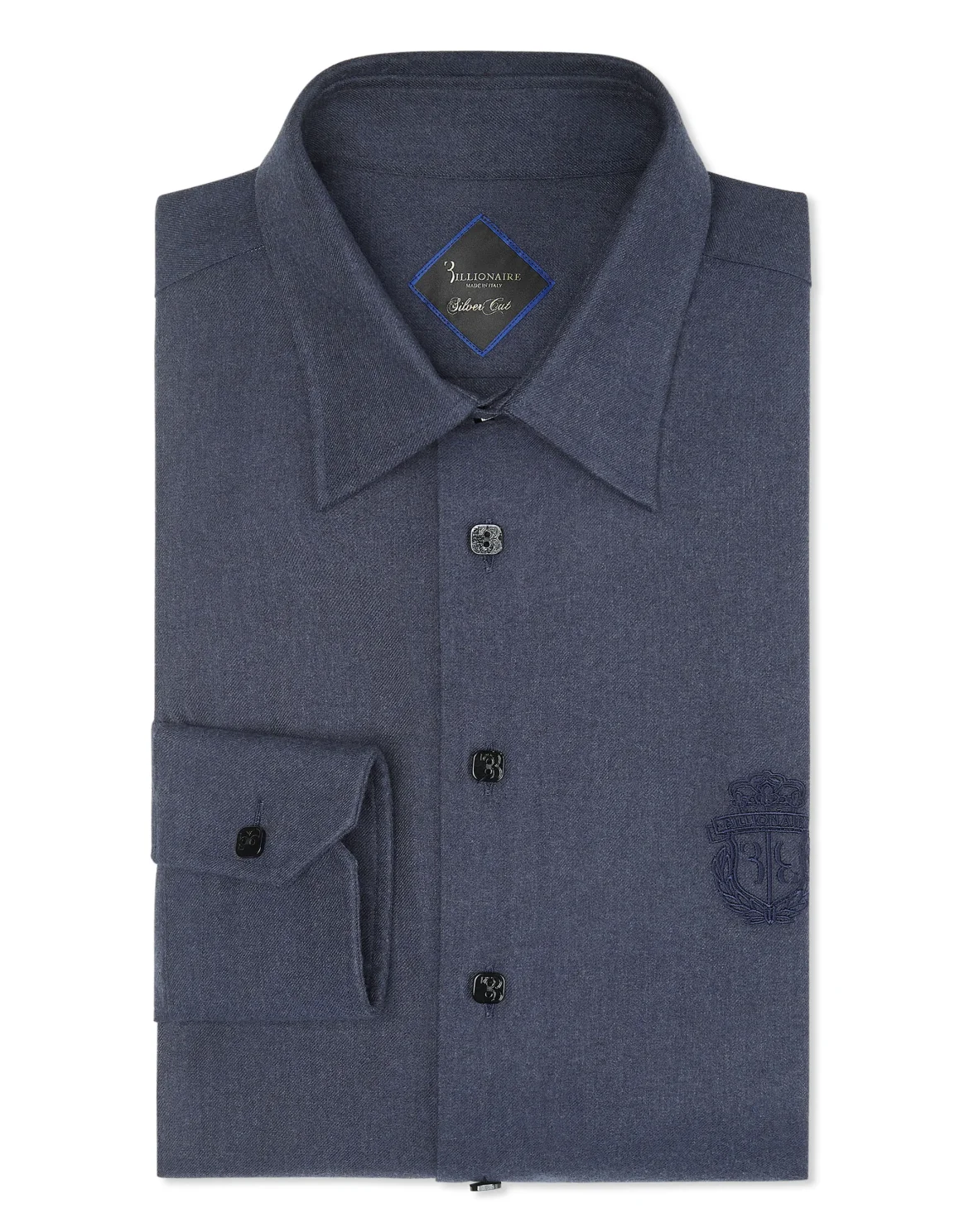 Flannel Shirt LS Slim Fit Crest, цвет: Синий