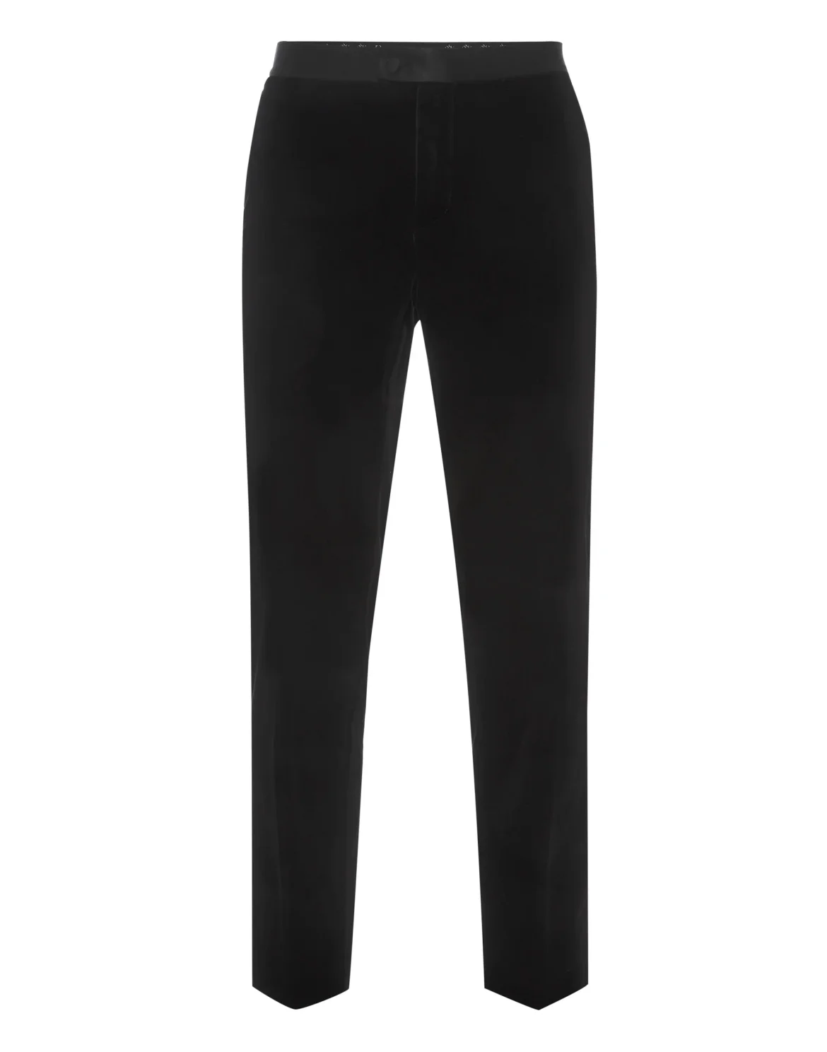 Velour Long Trousers Chinos fit, цвет: Черный