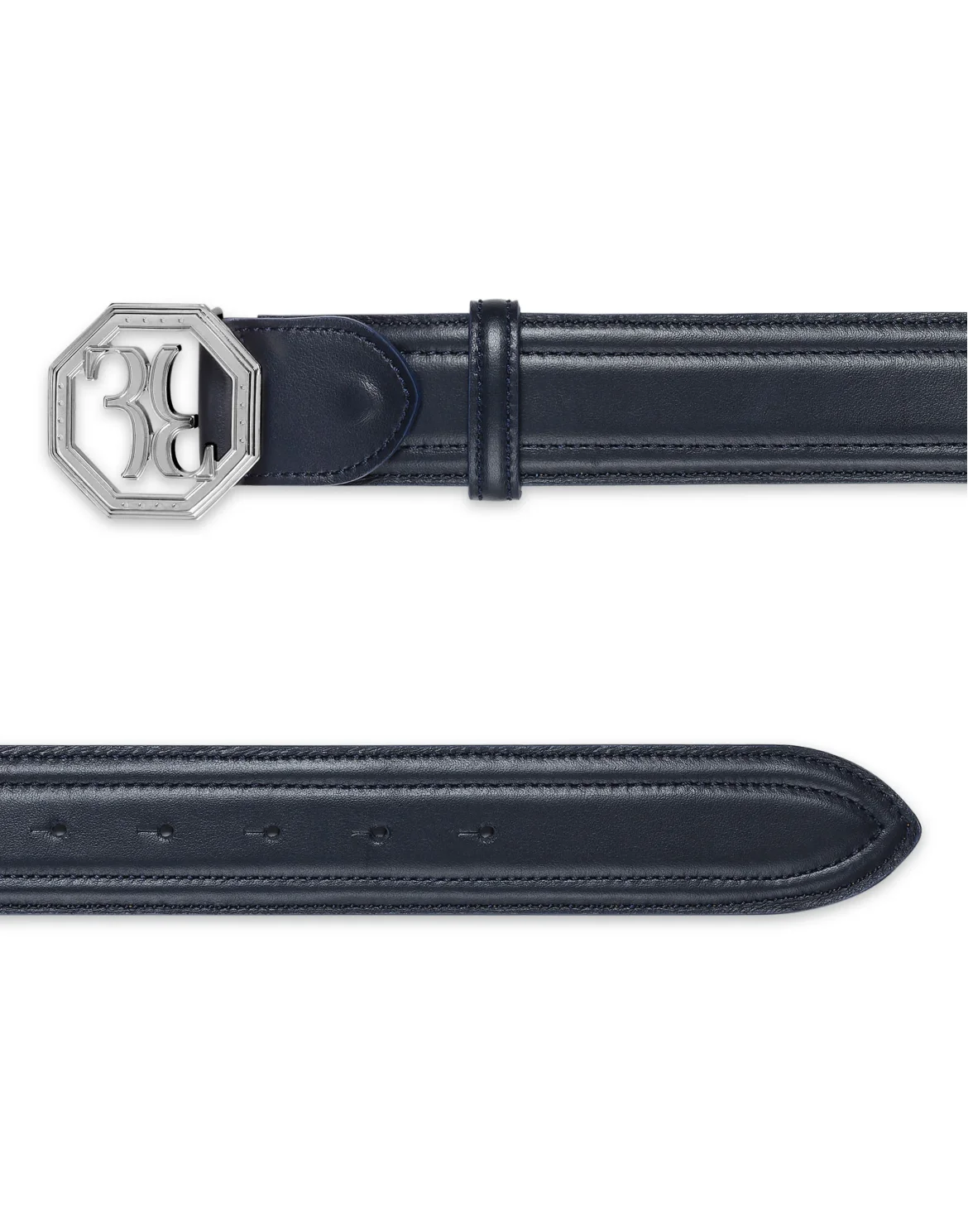 Leather Belt, цвет: Синий