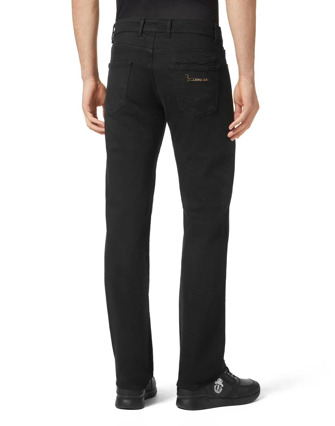 Denim Trousers Regular Fit, цвет: Черный