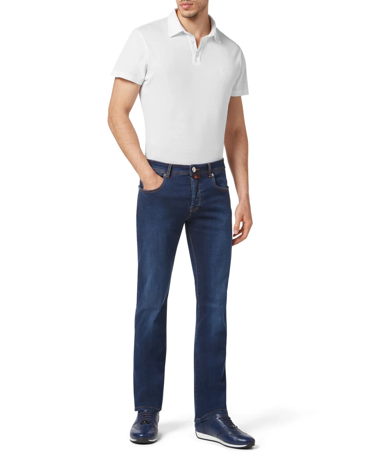 Denim Trousers Regular Fit, цвет: Синий