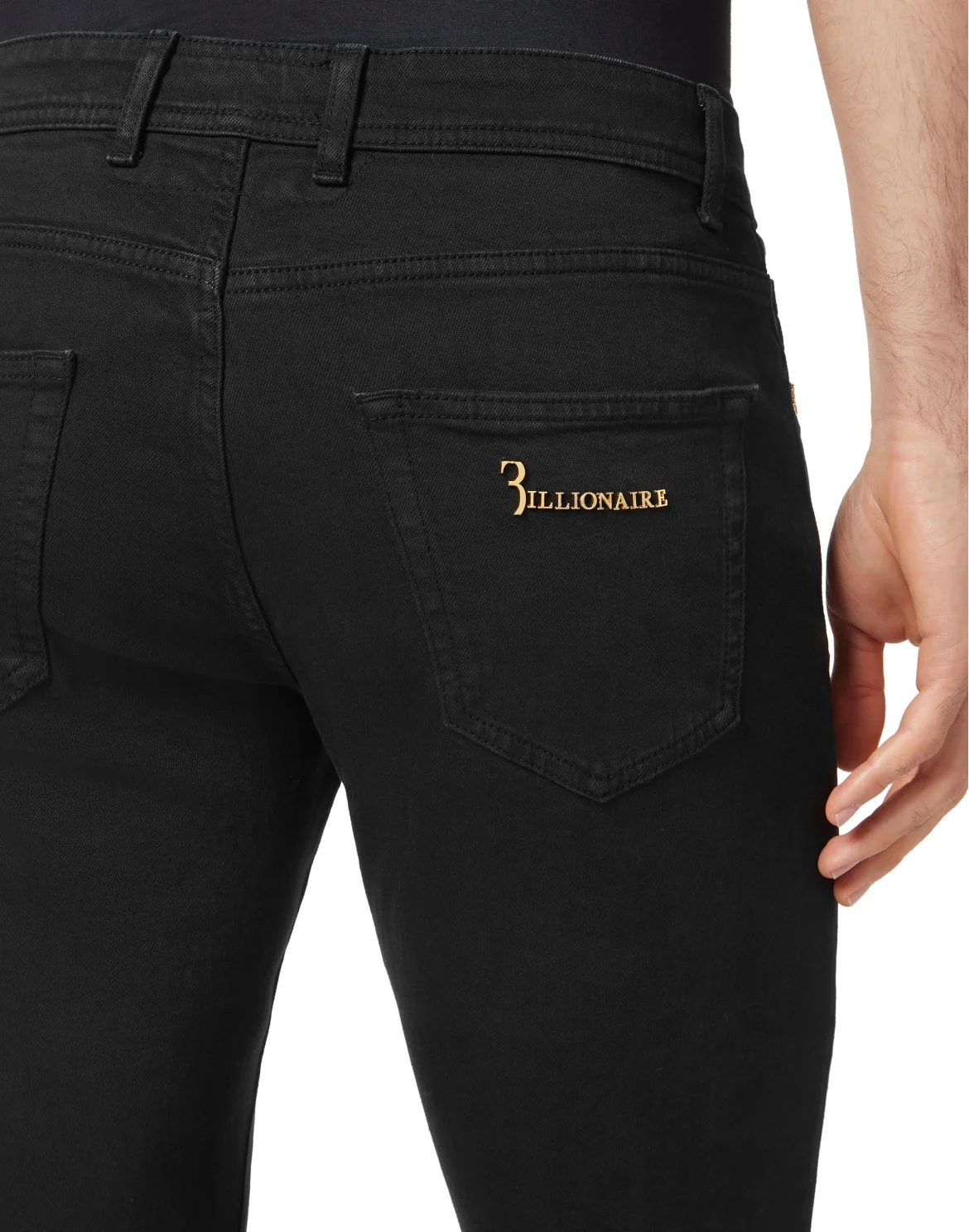 Denim Trousers Super Straight Cut Fit, цвет: Черный