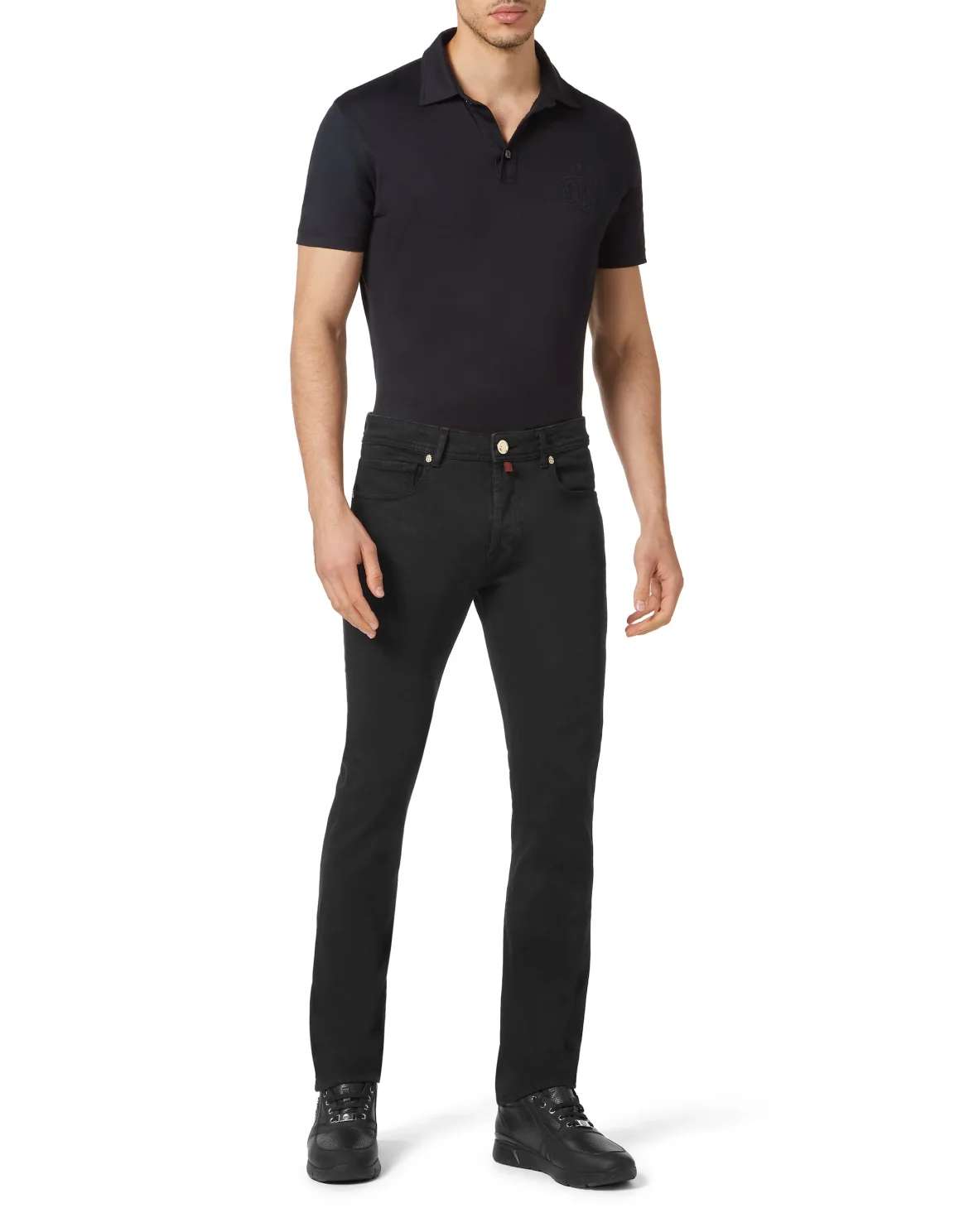 Denim Trousers Super Straight Cut Fit, цвет: Черный