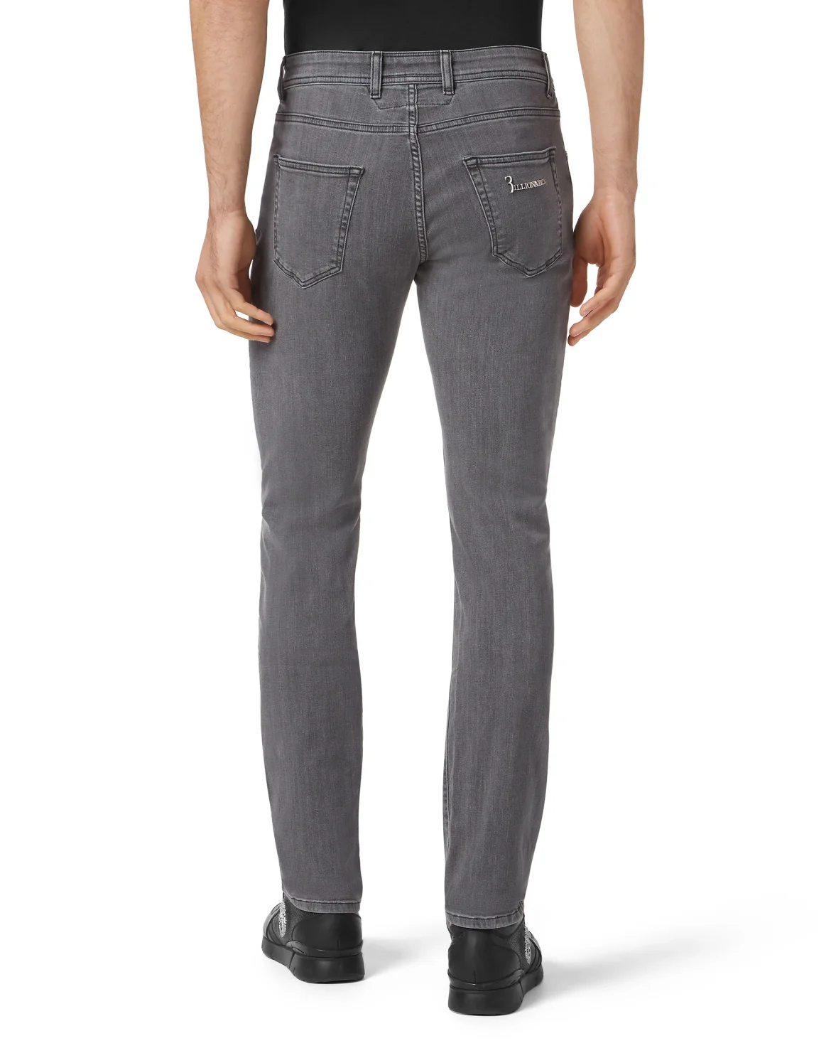 Denim Trousers Super Straight Cut Fit, цвет: Серый