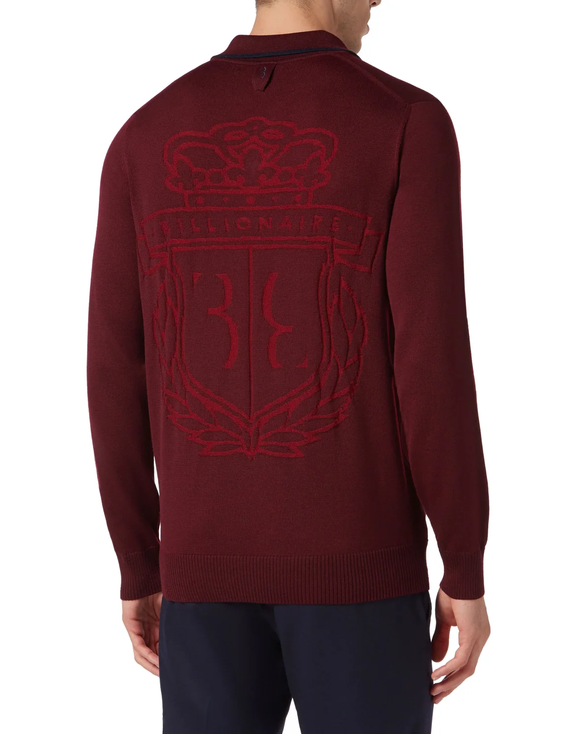 Wool Pullover Polo-Neck LS, цвет: Красный