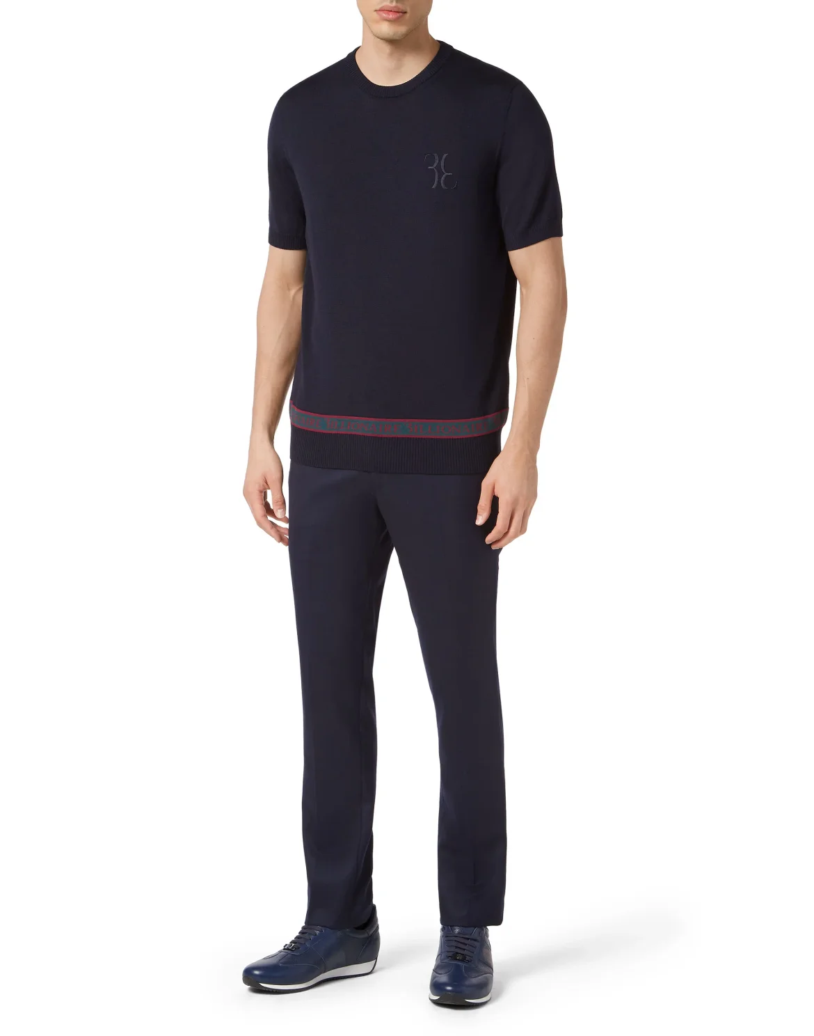 Wool and Silk T-shirt SS, цвет: Синий