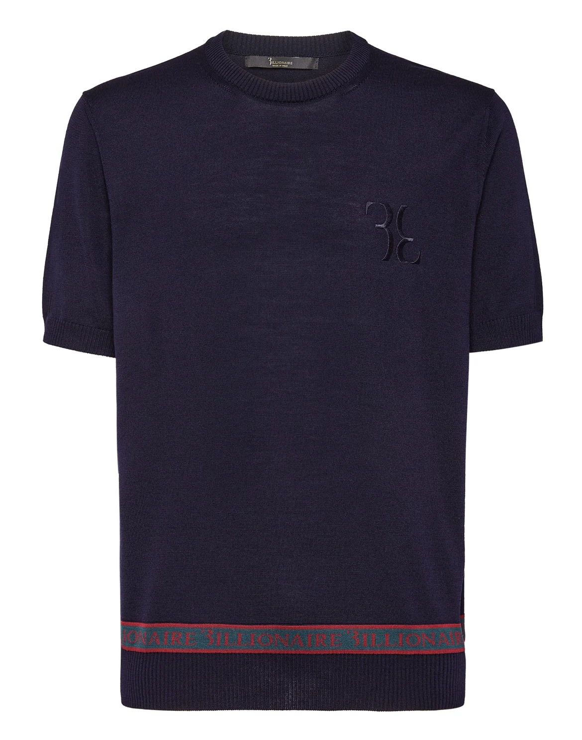 Wool and Silk T-shirt SS, цвет: Синий